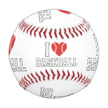 I Love Baseball Ball Design for True Sports Fans