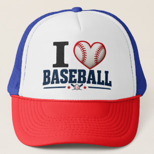 I Love Baseball Dad Hat Baseball Lover Cap Fat