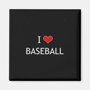 I Love Baseball Magnet