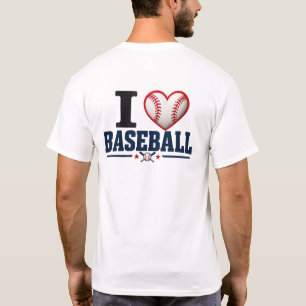 I Love Baseball Men’s T-Shirt Baseball Dad Shirt