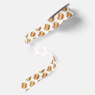 I Love Baseball Satin Ribbon