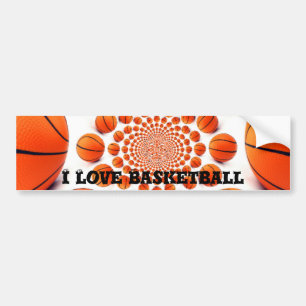 I love basketball bumper sticker