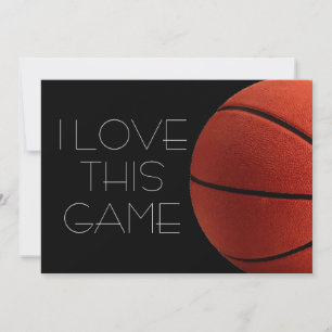 I Love Basketball Close-Up  Card