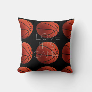I Love Basketball Close-Up Cushion