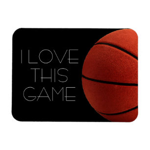 I Love Basketball Close-Up Magnet