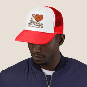 I Love Basketball Dad Hat   Vintage Basketball Cap