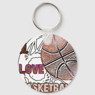 I Love Basketball Defense! Key Ring