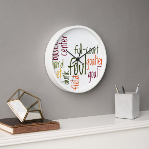 I Love Basketball games. With compassion Wall Clock