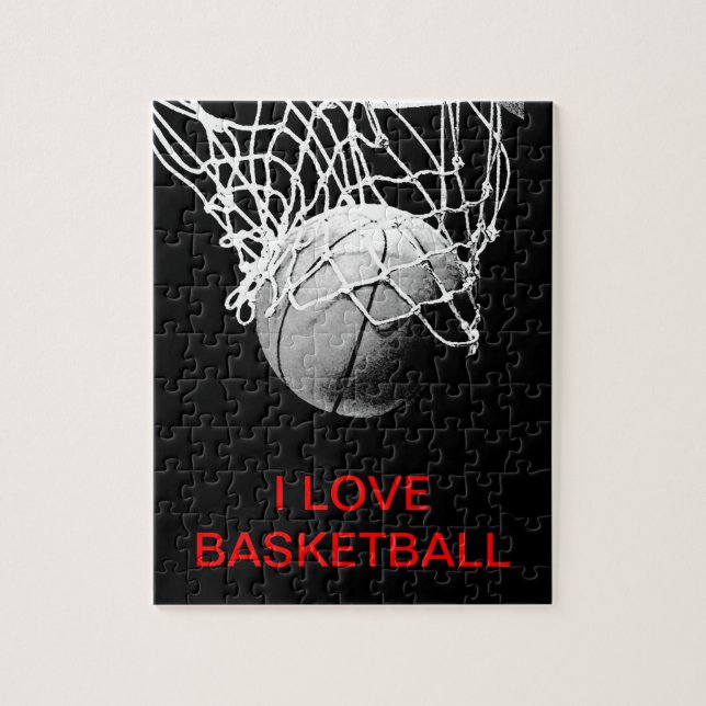 I Love Basketball Jigsaw Puzzle (Vertical)