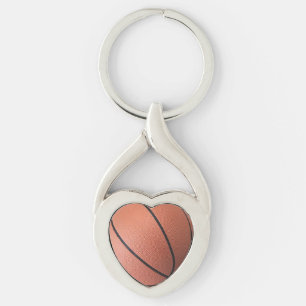 I Love Basketball Key Ring