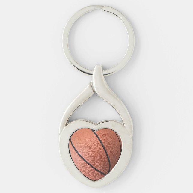 I Love Basketball Key Ring (Front)
