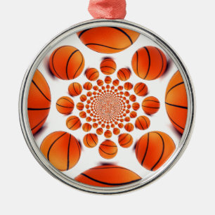 I love basketball metal tree decoration