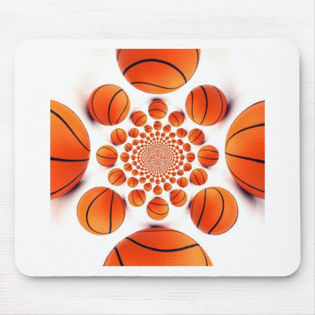 I love basketball mouse mat (Front)