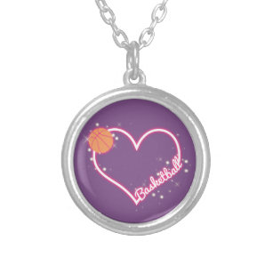 Basketball necklace clearance for her