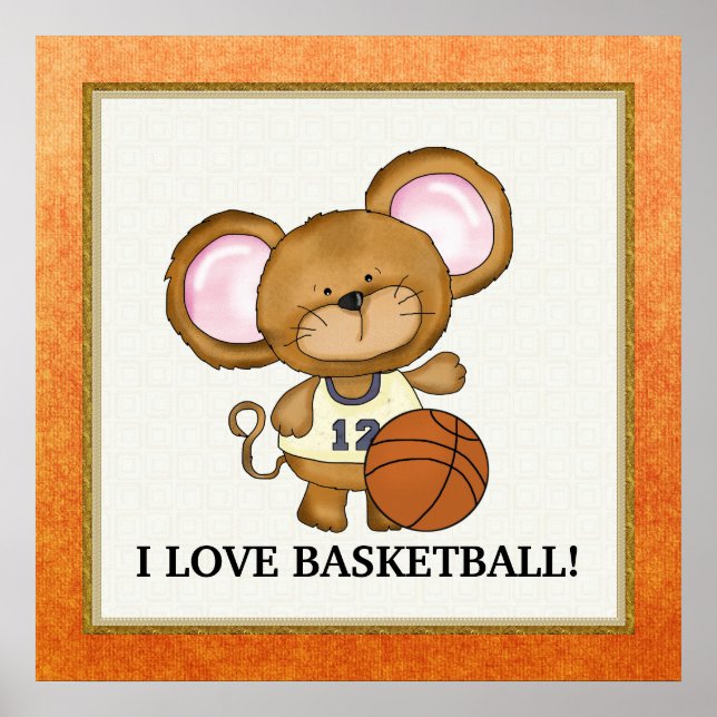 I Love Basketball poster (Front)