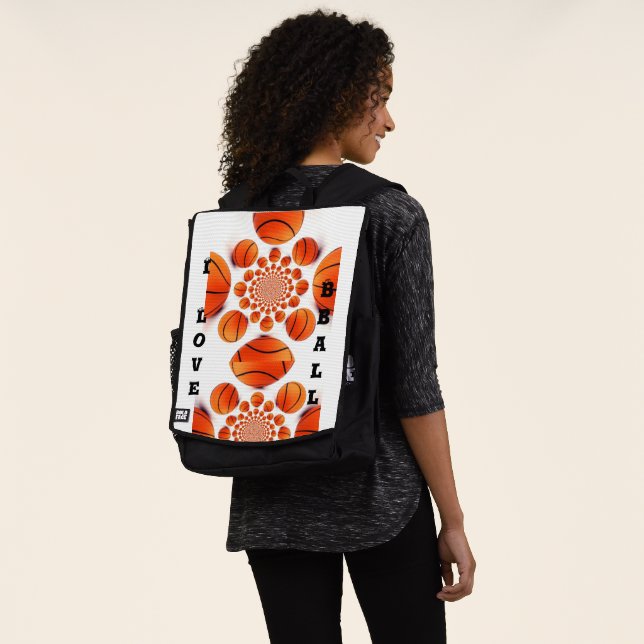 I Love Basketball: The Game of Champions Art Print Backpack (Worn)
