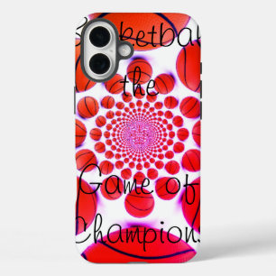 I Love Basketball: The Game of Champions Art Print iPhone 16 Plus Case