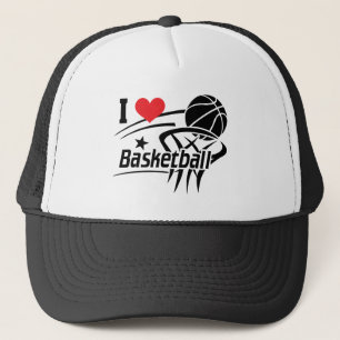I Love Basketball Trucker Hat