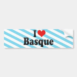 I Love Basque Bumper Sticker