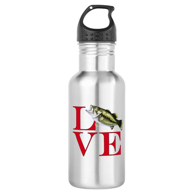 I Love Bass 532 Ml Water Bottle (Front)