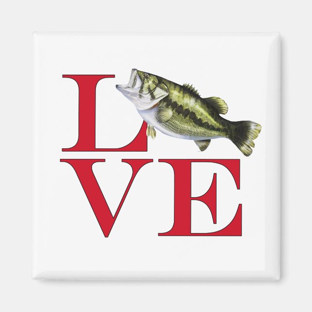 I Love Bass Magnet (Front)