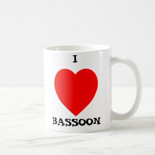 I Love Bassoon Coffee Mug