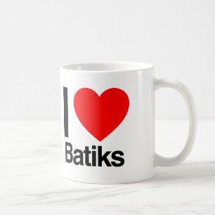 i love batiks coffee mug
