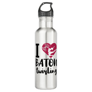 I Love Baton Twirling 710 Ml Water Bottle