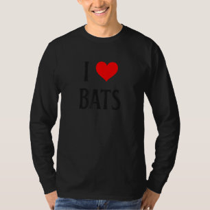I Love Bats I Heart Bats Vampire Bat lover Chiropt T-Shirt