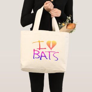 I love bats tote bag