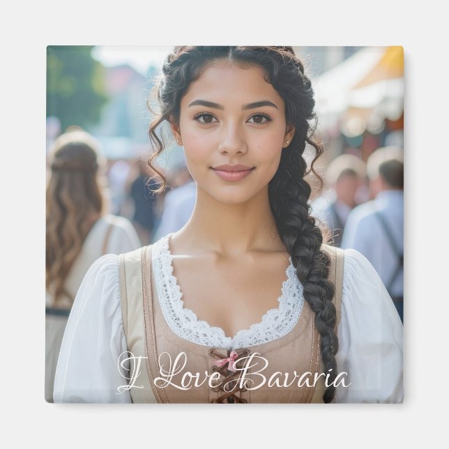 I LOVE BAVARIA MAGNET (Front)