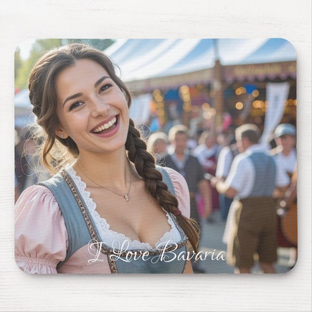 I LOVE BAVARIA MOUSE MAT (Front)