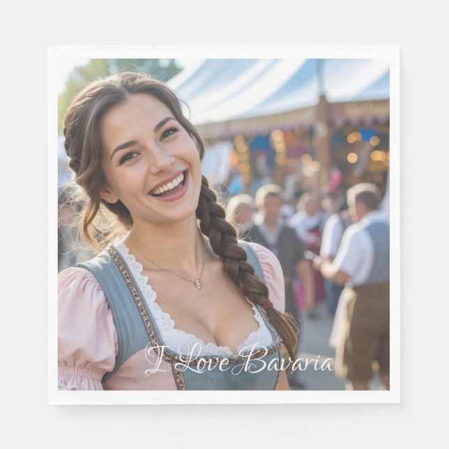 I LOVE BAVARIA NAPKIN (Front)