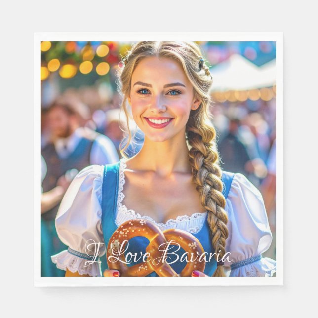 I LOVE BAVARIA NAPKIN (Front)