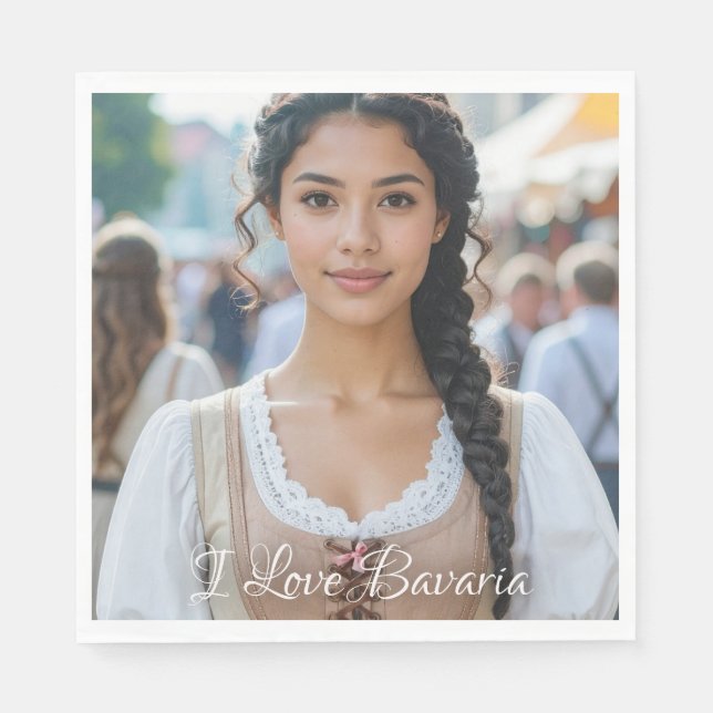 I LOVE BAVARIA NAPKIN (Front)