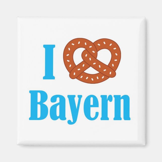 I love Bayern refrigerator magnet (Front)