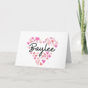 I love Baylee - hearts for Baylee Note Card