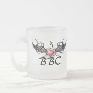 I love bbc frosted glass coffee mug