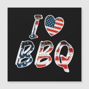 I love BBQ, American patriotic