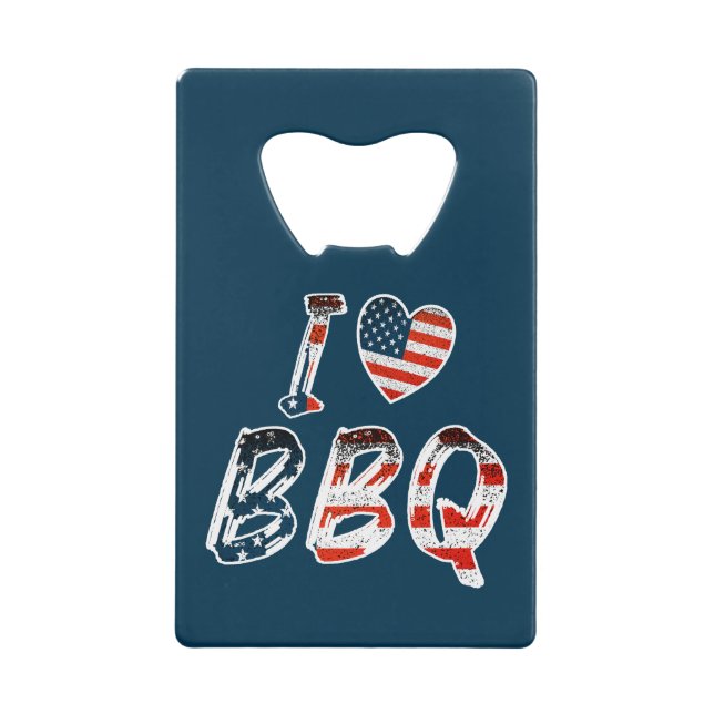 I love bbq, American patriotic (Front)
