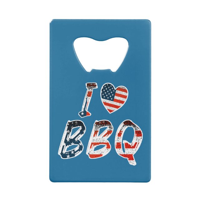 I love bbq, American patriotic (Front)