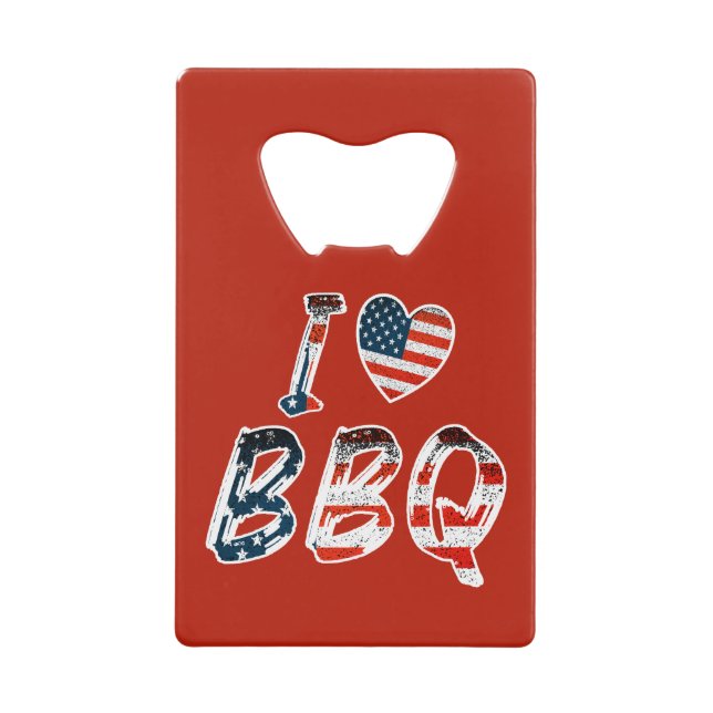 I love bbq, American patriotic (Front)