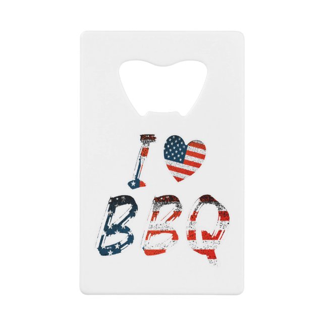 I love bbq, American patriotic (Front)