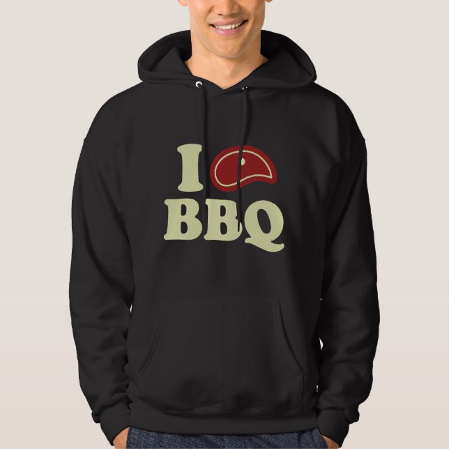 I Love BBQ Hoodie (Front)