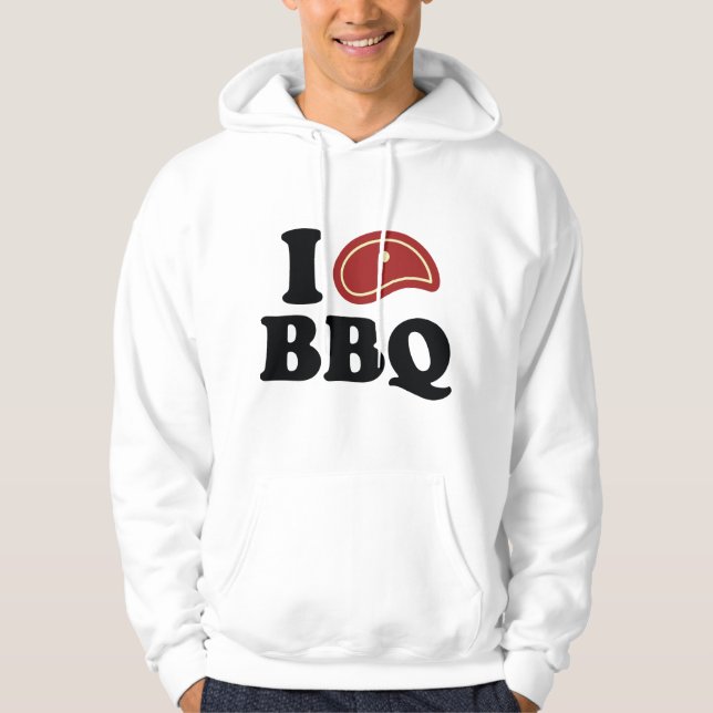 I Love BBQ Hoodie (Front)