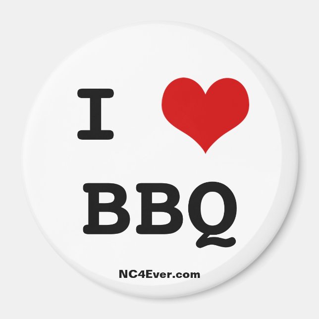I LOVE BBQ MAGNET (Front)
