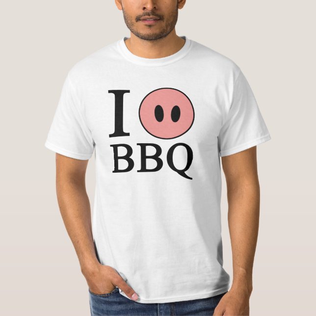 I Love BBQ T-Shirt (Front)