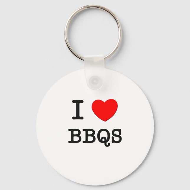 I Love Bbqs Key Ring (Front)