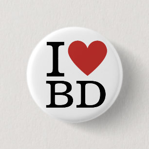 I ❤️ Love BD - Business Development Deptartment 3 Cm Round Badge