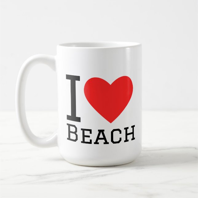 I love beach coffee mug (Left)